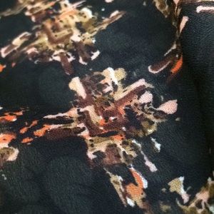 NWOT Reversible maxi skirt with ruffled hem.